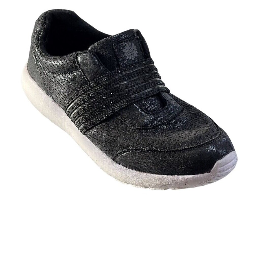 Yellow Box Womens Black Slip-On Sneakers Size 8.5M